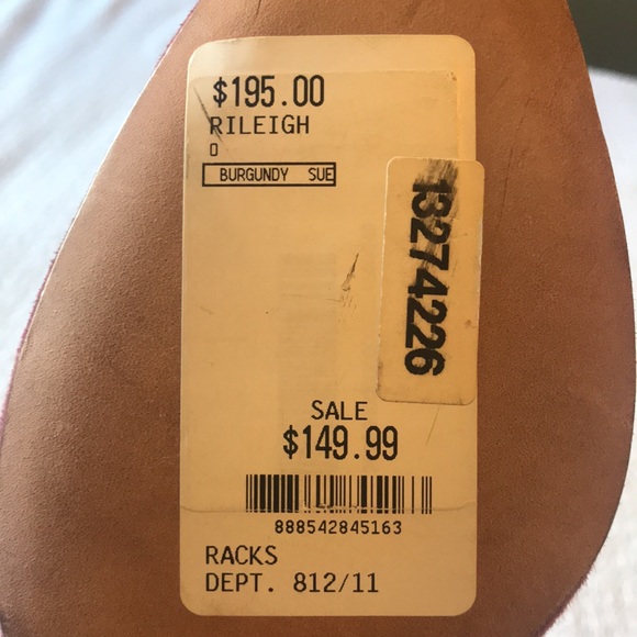 Coach Rileigh Burgundy Wedges size 8 NWT - Picture 8 of 8